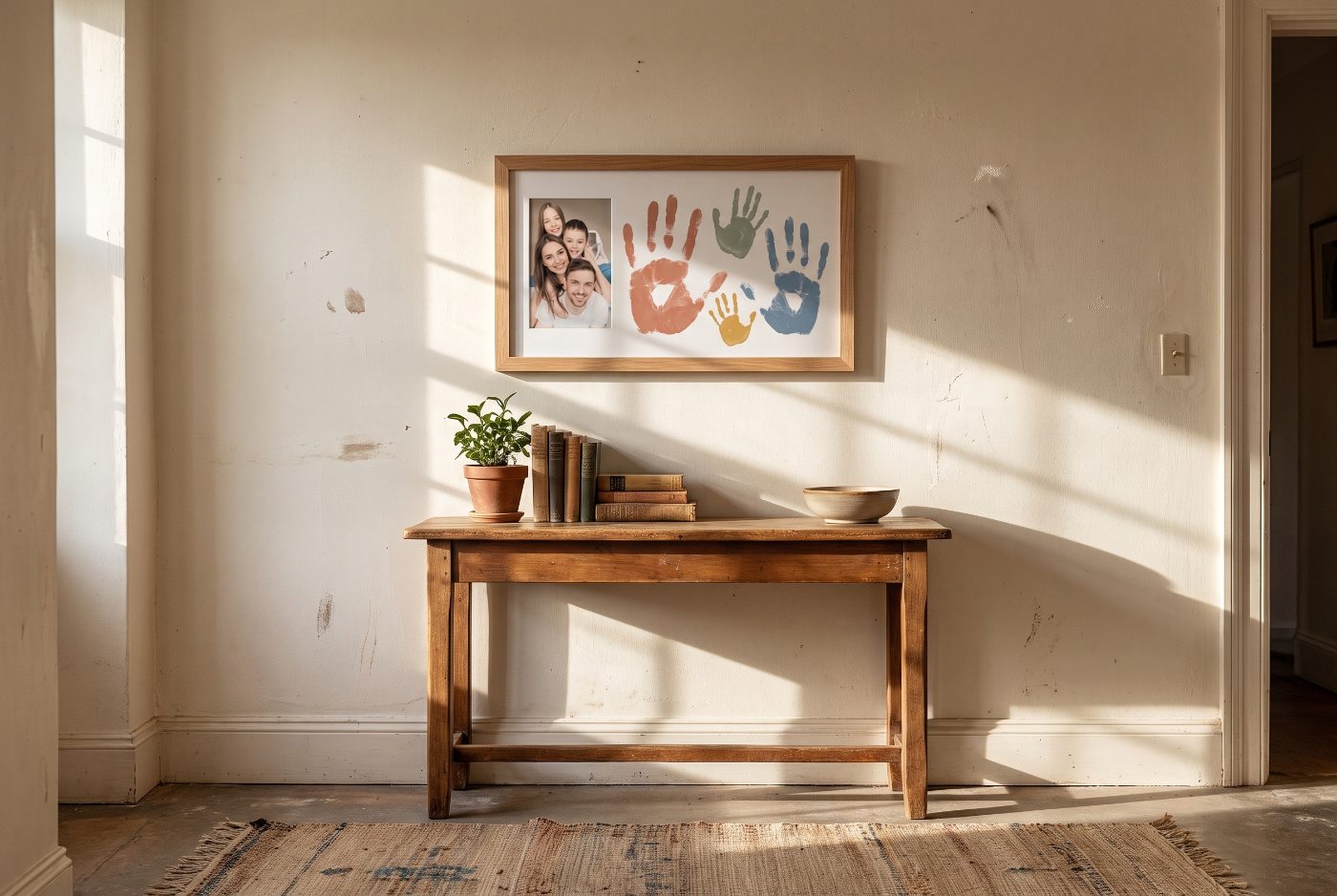 The first Everhand frame in our hallway